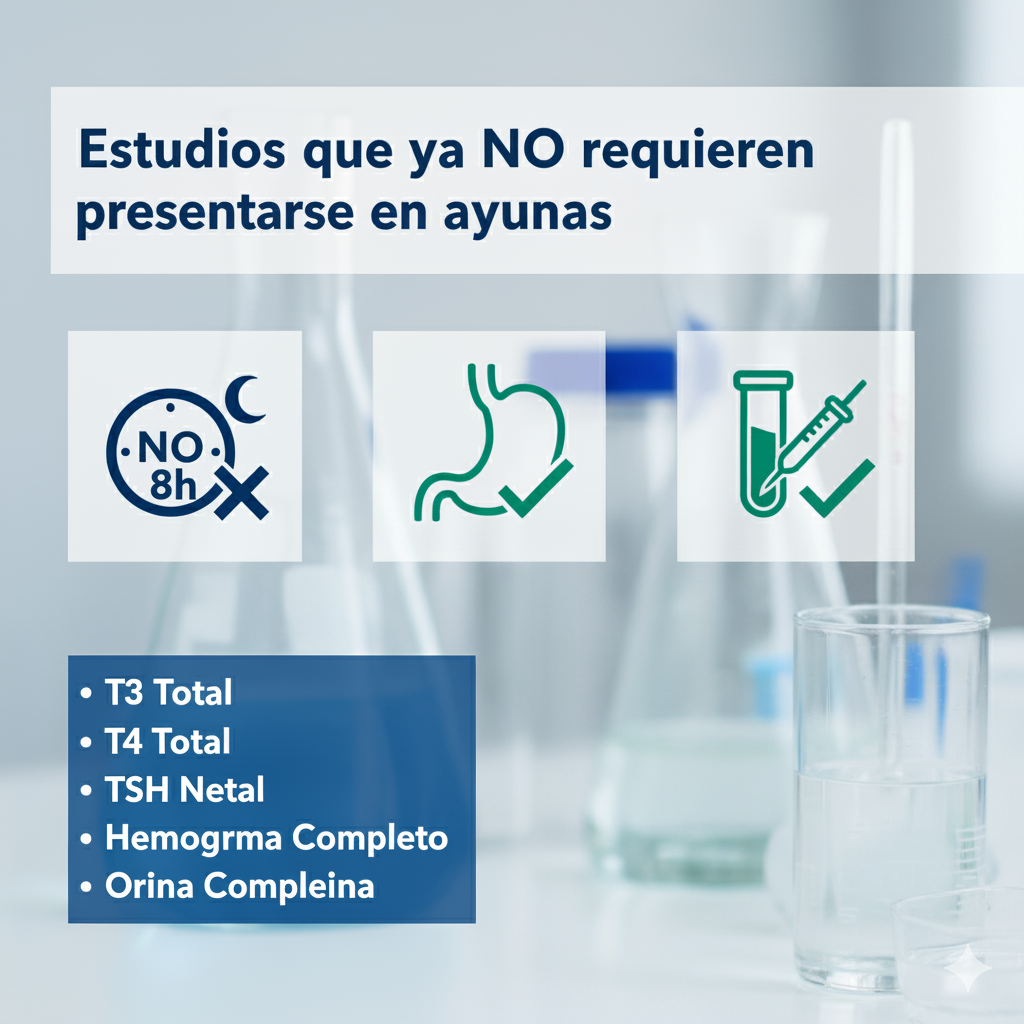 Estudios que NO requieren presentarse en ayunas Estudios que NO requieren presentarse en ayunas